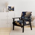 thumbnail image 2 of Designart "Blue-Marbled Geode Abstraction I" Blue Marble Upholstered Accent Chair - Modern Arm Chair For Bedroom, 2 of 7