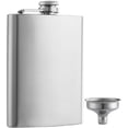 thumbnail image 1 of Frascos de cadera de acero inoxidable a prueba de fugas de 8 oz con embudo para licor, whisky, vino, alcohol, hombres y mujeres, 1 of 5