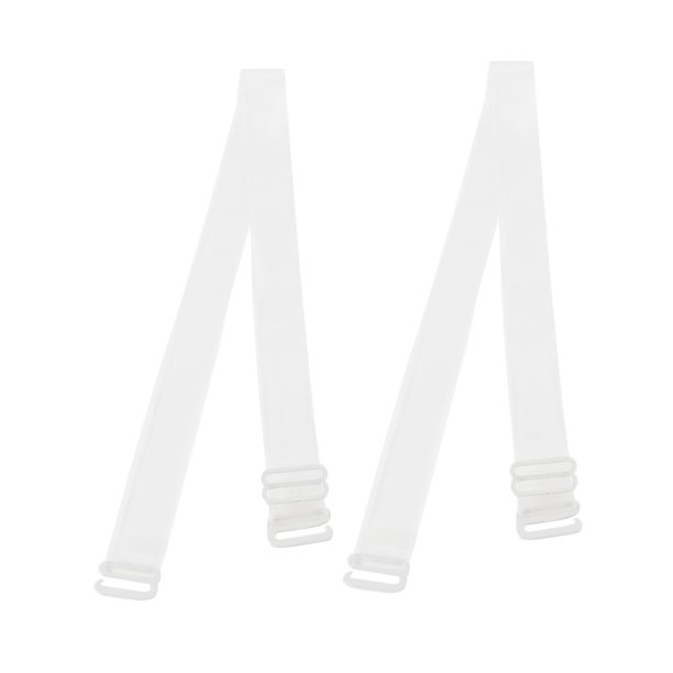 Allegra K Pair Lady Women Clear Plastic Hook Adjustable Shoulder Bra Strap