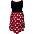 thumbnail image 3 of Disney Toddler Girl's A Line Minnie Polka Dot Print Sleeveless Dress, 3 of 5
