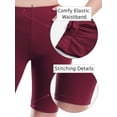 thumbnail image 5 of Made by Olivia Women's Basic Solid Active Yoga Biker Shorts, 5 of 5