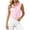 Pink, variant on Feancey Sleeveless Work Shirts for Women Ruffled Trim Stand Collar Summer Tank Tops Lightweight Loose Fit Casual Blouses Dressy Trendy Going Out Tank Top Khaki S