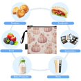 thumbnail image 5 of 3 Size Reusable Food Storage Bags Set Airtight Zipper Closure Lunch Snacks Travel Organizer Pumpkins Adorned in Bows and Flowers, 5 of 8