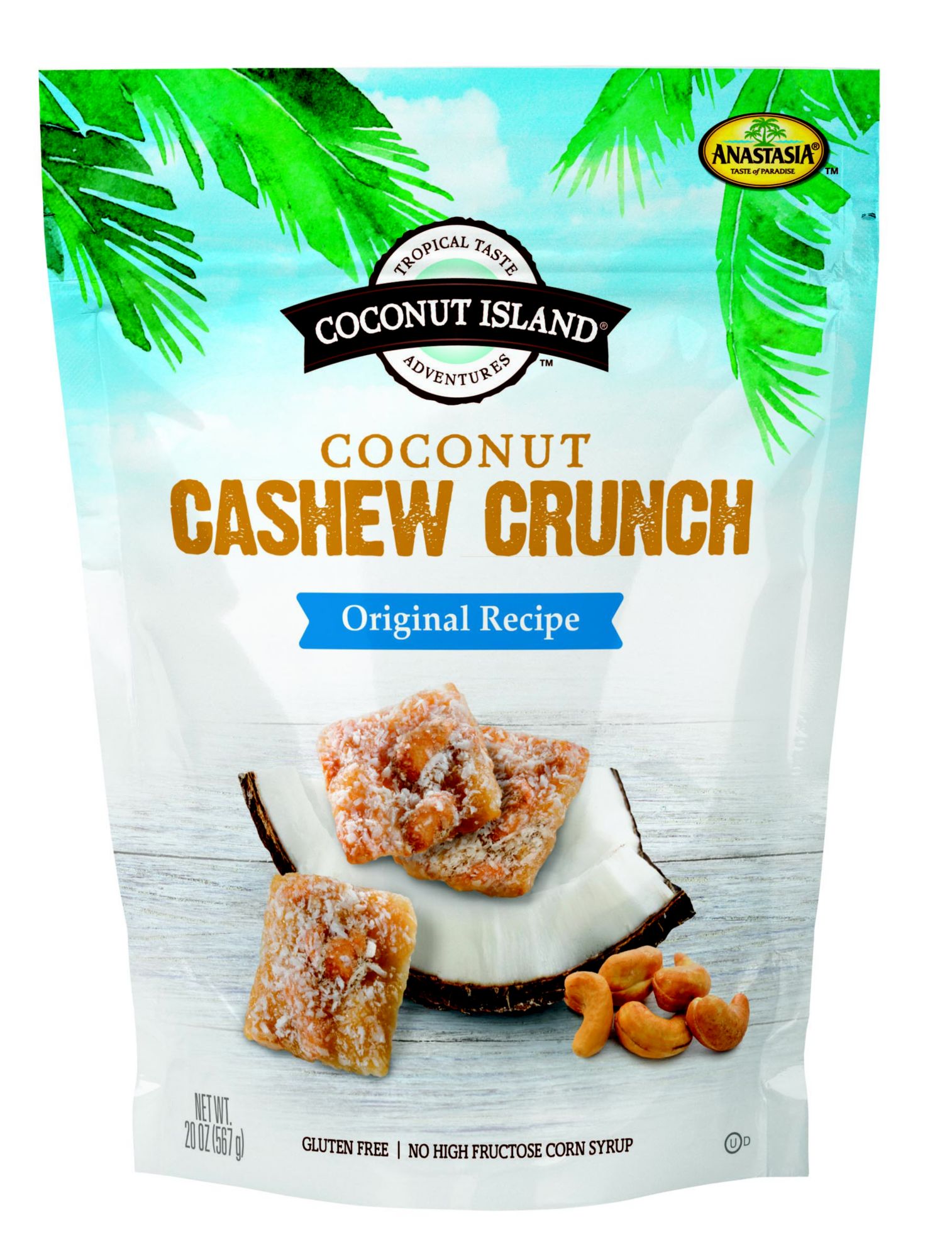 Anastasia, Coconut Island Coconut Cashew Crunch 20 oz.