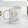 thumbnail image 3 of CafePress - Pink Footprints Ballroom Dancing Mug - 11 oz Ceramic Mug - Novelty Coffee Tea Cup, 3 of 3