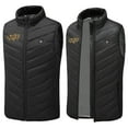thumbnail image 4 of REORIAFEE Heating Vest Unisex Outdoor Warm with 9 Heating Zones Electric Heated Coat without Power Bank Fishing Heating Jacket Black XXL, 4 of 6