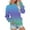 Light Blue, variant on LYXSSBYX Oversized Sweatshirt for Women Women's Round Neck Fashion Casual Long Sleeve Print Sweatshirt Tops Blouse