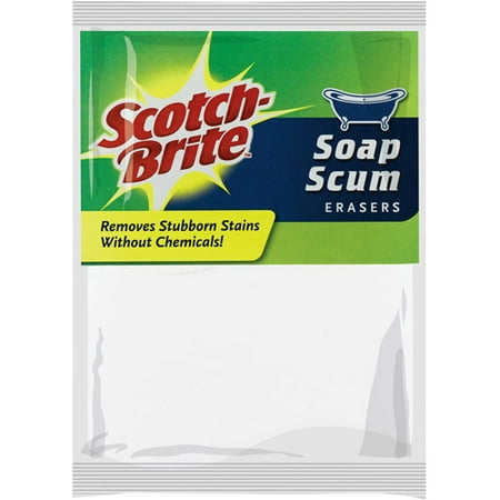 Scotch-Brite Soap Scum Eraser, 2 Pack