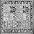 thumbnail image 1 of Ahgly Company Indoor Square Persian Gray Traditional Area Rugs, 5' Square, 1 of 1
