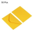 thumbnail image 3 of Uxcell Mini Envelopes Gift Cards Business Cards Envelope for Weddings, Yellow 50 Pack, 3 of 6