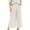 Beige, variant on EDFBUYKRS Female Women Pants Casual Womens Pants Petite Short Length White Womens Culottes Linen Wide Leg Palazzo Pants Elastic Waist Capri Trousers with Pockets L