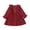 Red, variant on Odeerbi Toddler Girls Cotton Linen Dresses Ruffles Long Sleeve Vintage Dress Kids Solid Outfits Casual Clothes