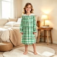 thumbnail image 2 of JAJAHO Girls Nightgown Christmas Pajamas Long Sleeve Ruffle Princess Sleep Dress For Kids 3-14Y, 2 of 5
