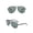 Black frame dark green, variant on Polarized Sunglasses for Men, Retro Metal Frame, UV Protection, 60mm Lens Width, Model 1879