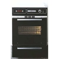 Summit TTM7212DK 24" Single Gas Wall Oven with Drop Down Broiler Drawer Electronic Ignition Oven Window Oven Light and Clock with Timer in Black