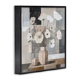 thumbnail image 2 of Stupell Industries Contemporary Muted Pastel Poppies in Cubism Black Framed Giclee Art, 12 x 12, by Heidi Kuntz, 2 of 8