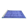 thumbnail image 2 of Ahgly Company Machine Washable Indoor Rectangle Oriental Blue Industrial Area Rugs, 3' x 5', 2 of 4