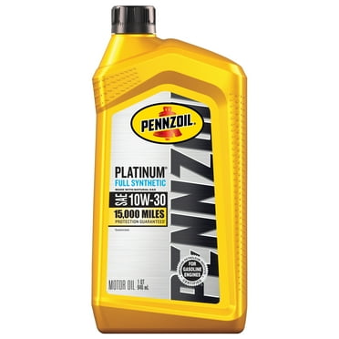 Pennzoil Platinum Full Synthetic 10W-30 Motor Oil, 1 Quart