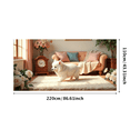 thumbnail image 3 of Adorable Puppy Print Backdrop Background Decor Photography Props Party Supplies Banner Birthday Decoration Photo Display, 3 of 4