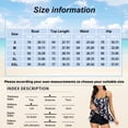 thumbnail image 2 of MKLEKYY Trajes De Baño mujer Natacion Summer Women V Neck Floral Print Swimsuit And Shorts Swimwear Bathing Beach Sexy Bikini 2 Piece Suits, 2 of 5