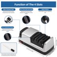 thumbnail image 2 of Electric Knife Sharpener 4 in 1 Kitchen Knives Sharpening System, 2 of 8