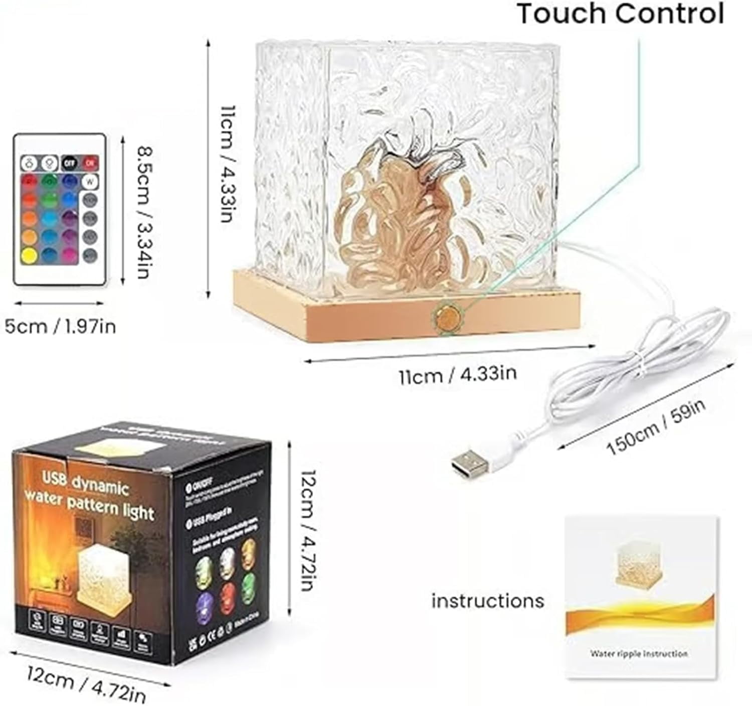 Aurora Borealis Night Light Projector, 16-Color Ocean Wave Lighting with Remote Control for Bedroom & Party Decoration, Northern Lights Projector