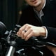 thumbnail image 5 of King Will Dragon Anillo De Carburo De Tungsteno Negro De 0.315 In Para Hombre, Alianza De Boda De Dragón Celta De Fibra De Carbono Azul 10, 5 of 5