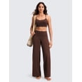 thumbnail image 4 of CRZ YOGA Softretch No Front Seam Wide Leg Pants for Women High Waist Yoga Leggings Lounge Buttery Soft, 4 of 8