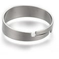 thumbnail image 3 of 50Pcs Adjustable Plain Rings 201 Stainless Steel Wide Band Knuckle Rings for Women Trendy Jewelry Stainless Steel Color ID: 17mm Gray, 3 of 3