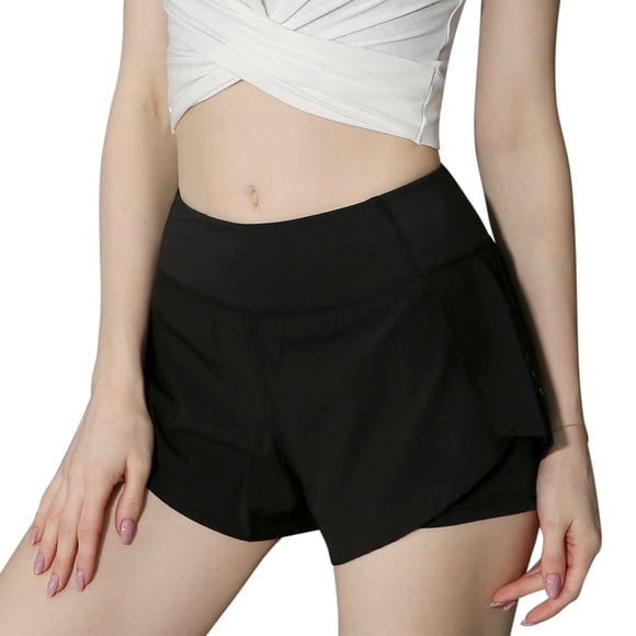 Yeacher Women 2 in 1 Running Shorts with Liner High Waist Yoga Shorts Active Workout Sports Shorts with Pocket