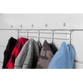 thumbnail image 3 of Crownwall Heavy Duty Steel Coat Hooks Bracket with 10 Pegs, Compatible Slat Wall Storage Organizer, Slatwall Accessories Panels (2 Pack), 3 of 5