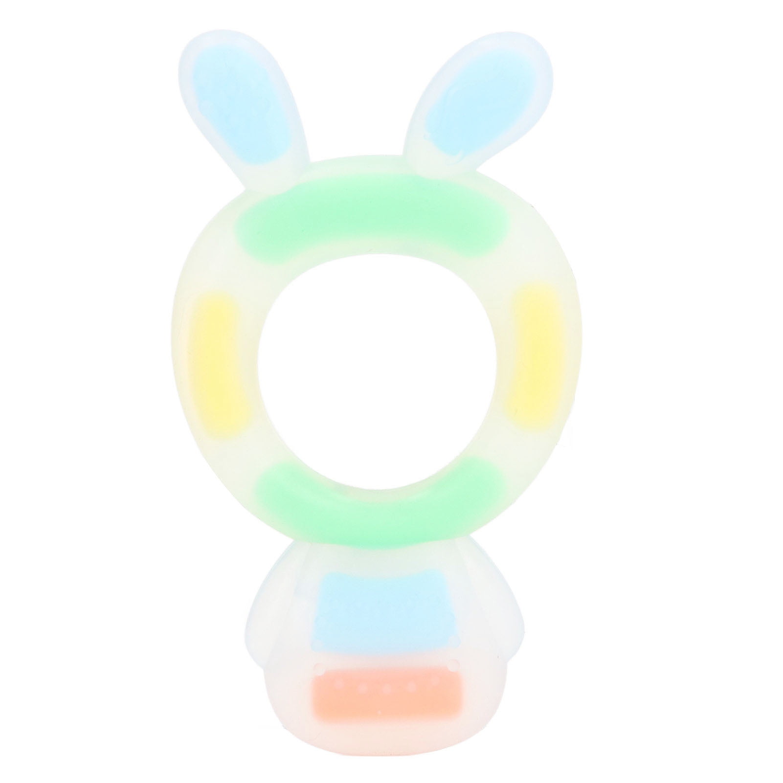Baby Toy Infant Teething Toy Dishwasher Safe Reduce Finger Sucking Food Grade For 0 To 6 Months For Newborn Pink Blue