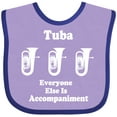 thumbnail image 3 of Inktastic Funny Tuba Player Music Joke Boys or Girls Baby Bib, 3 of 4