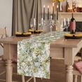 thumbnail image 2 of Table Runners 70 Inches Long Dress Scarves, Tropical Leaf Farmhouse Coffee/Dining/Kitchen Table Decor, Holiday Table Runner, Palm Leaves Plants Vintage Spring Green 13x70 Inch, 2 of 9