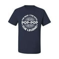 thumbnail image 2 of Wild Bobby, Pop-Pop Man Myth Legend Funny Dad Uncle Papa Granpa Dad Gift, Father's Day, Men Graphic Tee, Navy, Small, 2 of 4