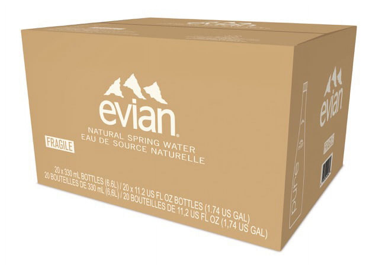 Evian Natural Spring Water, 11.1 Fl Oz, 20 Count