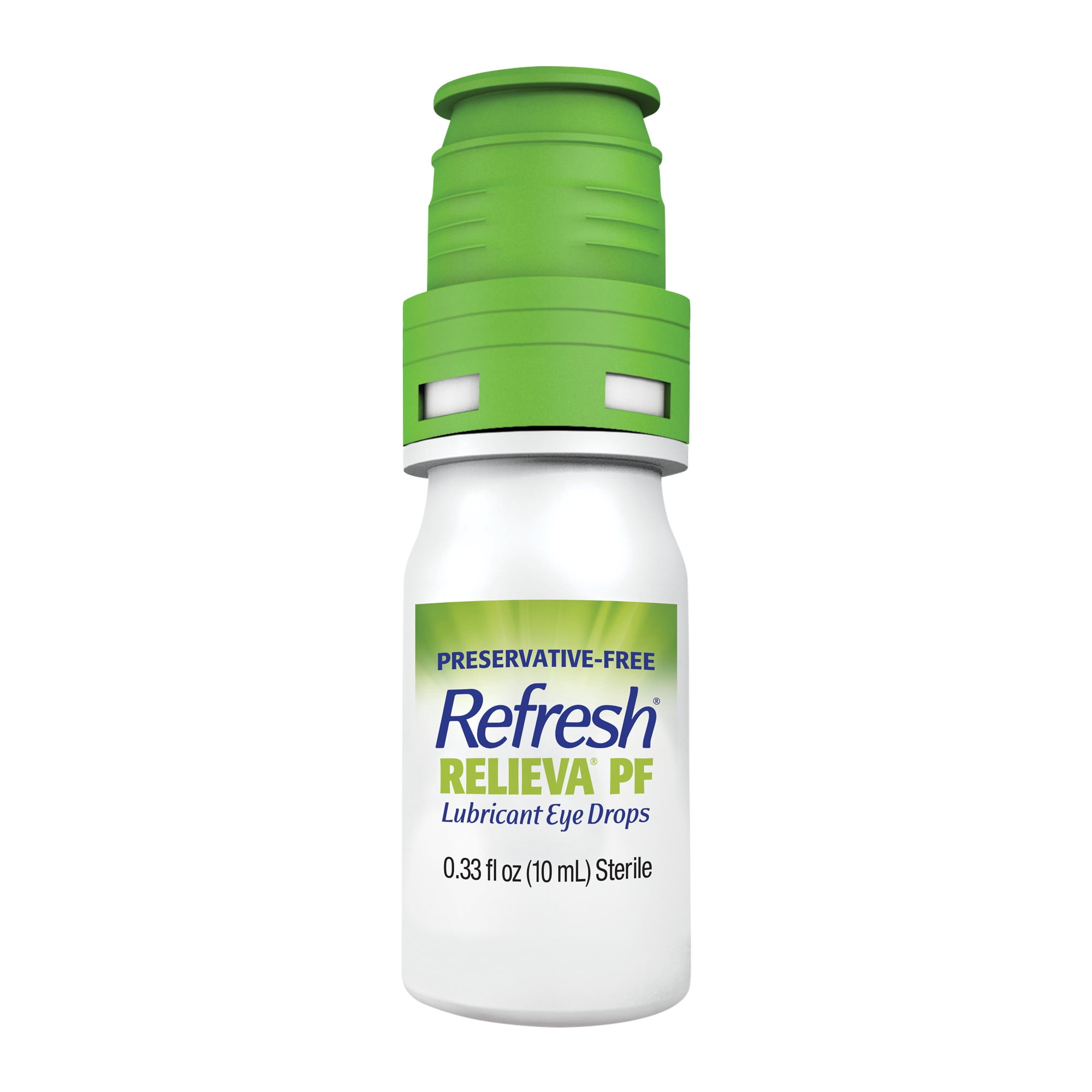 Refresh Relieva PF Preservative-Free Artificial Tears Lubricant Eye Drops, 10 ml, 2 bottles