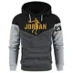 thumbnail image 3 of Sudadera con capucha para hombre y mujer, Jersey holgado de talla grande con cordón, estampado de retales, informal, otoño e invierno, novedad, 3 of 5