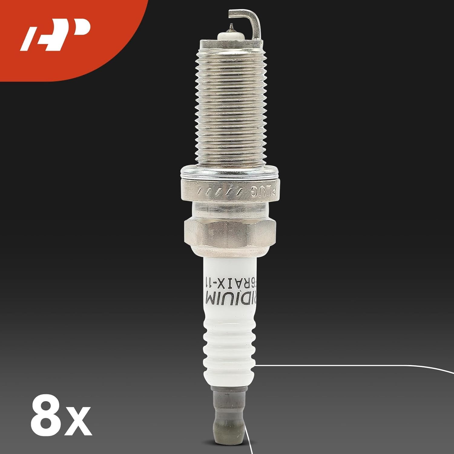 A-Premium Set of 8 Ignition Coil Pack and Iridium Spark Plugs Compatible with Honda Civic 2012-2015 1.5L, Insight 2010-2014 1.3L & Acura ILX 2013-2015 1.5L, Replace# 30520RBJ003, 30520RBJS01