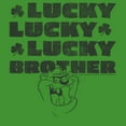 thumbnail image 2 of Boy's Looney Tunes St. Patrick's Day Taz Lucky Lucky Lucky Brother  Graphic Tee Kelly Green X Small, 2 of 4
