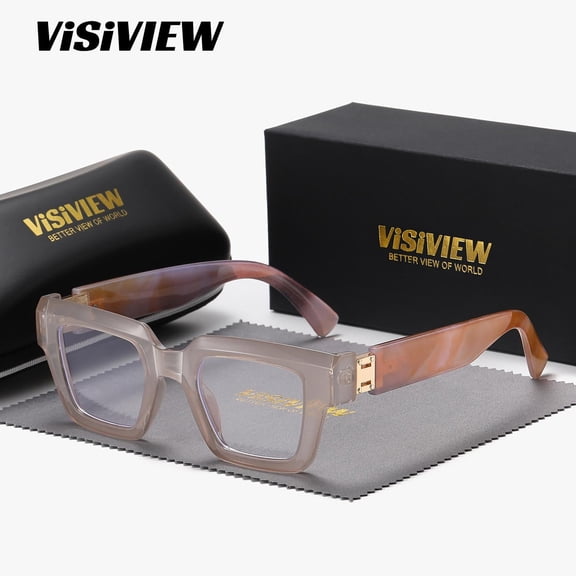 VISIVIEW Unisex Anti-Blue Light Glasses Retro Elegant Comfortable All-Day Wear for Daily Use