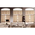 thumbnail image 1 of Accueil Maison KEIGHLEY 13944D12 Tier &amp; Valance Set - Rideaux de Fenêtre - Lin Texturé - Beige, 1 of 1