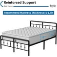 thumbnail image 2 of Lutown-Teen 16 Inch Full Size Bed Frame with Headboard and Footboard, Classic Metal Platform No Box Spring Needed Heavy Duty Victorian Style Iron-Art Mattress Foundation/Under Bed Storage, 2 of 5