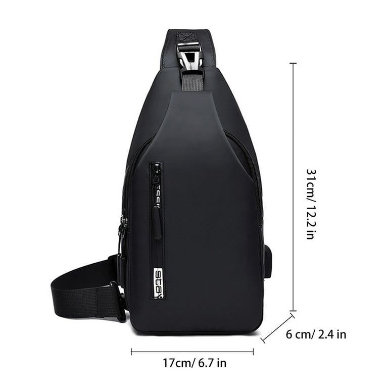 Male Military Shoulder Bags Travel Crossbody Bags Men Chest Bag for School  Trip Waterproof Nylon Messenger Bag Black Green