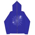 thumbnail image 1 of Sudaderas casuales de araña Y2k oscuras europeas y americanas para hombres y mujeres, sudaderas con capucha, parejas góticas, sudaderas con cremallera de gran tamaño Harajuku, 1 of 5