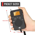thumbnail image 1 of Radio Portable Mini AM FM Radio Météo Radio de Poche Écran LCD Réveil Numérique Lecteur Radio, 1 of 8
