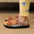 thumbnail image 6 of Kids Winnie The Pooh Slippers Boys Girls Non-Slip Fuzzy House Slippers Warm Soft Plush Winter House Shoes Slip-On Shoes, 6 of 7