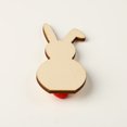 thumbnail image 4 of Conejo Piezas de madera Decoraciones de Pascua Scrapbooking Artesanía Regalos de aniversario Accesorios de cumpleaños Kits de bricolaje para adultos 5 piezas Eigraketly HA011604-07, 4 of 7