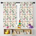 thumbnail image 5 of Blackout Kids Curtains,Beige Christmas Santa Pattern Childrens Insulated Curtains Set Of 2,Bedroom Essentials,Toddler Room Decor 42"x54", 5 of 5