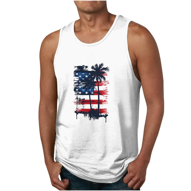 Camiseta de Cuello Redondo sin Mangas para Hombres Camiseta de Cuello Redondo para Hombres